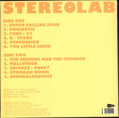 Stereolab Peng! - Clear Vinyl - Sealed vinyl LP album (LP record) UK STBLPPE707762