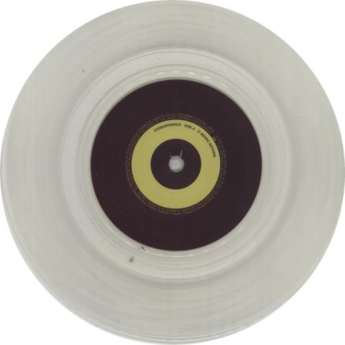 Stereophonics It Means Nothing Clear Vinyl UK 7" vinyl single (7 inch