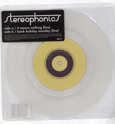 Stereophonics It Means Nothing 7" vinyl single (7 inch record / 45) UK OPH07IT414468