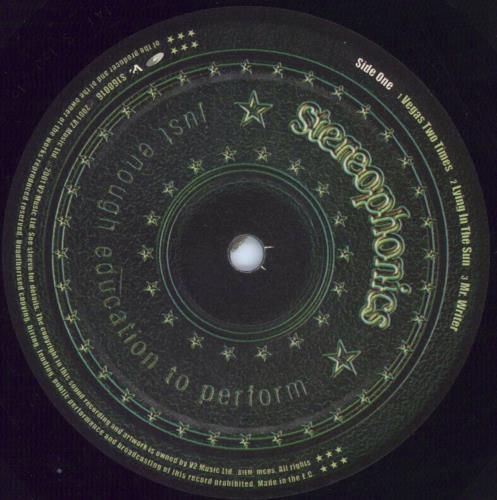 Stereophonics Just Enough Education To Perform 2-LP vinyl record set (Double LP Album) UK OPH2LJU270683