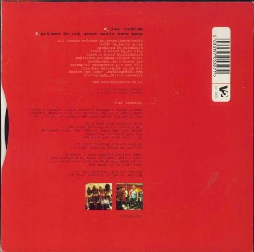 Stereophonics Just Looking 7" vinyl single (7 inch record / 45) UK OPH07JU200419