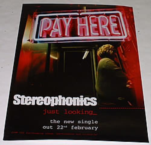 Stereophonics Just Looking poster UK OPHPOJU252520