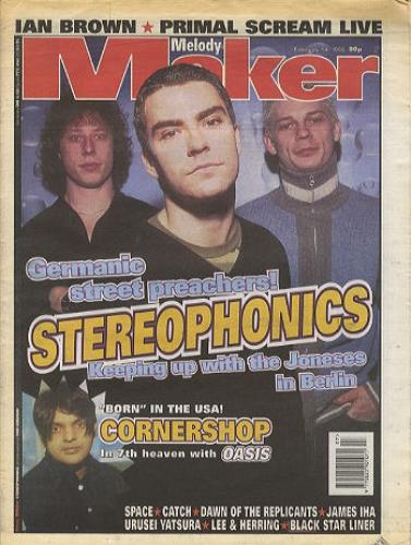 Stereophonics Melody Maker magazine UK OPHMAME218955