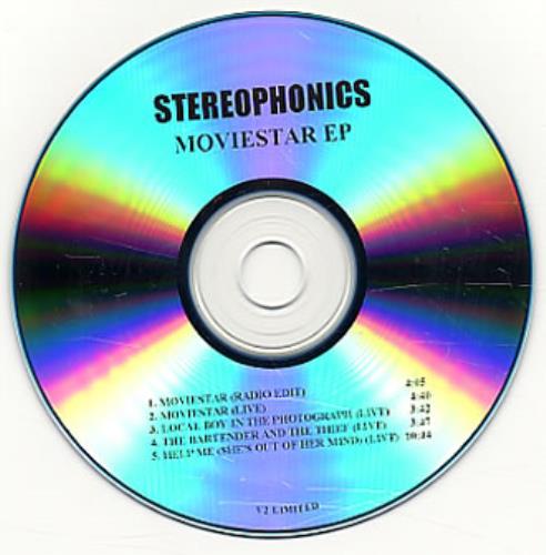 Stereophonics Moviestar EP CD-R acetate US OPHCRMO341492