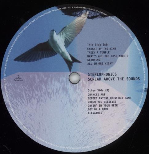 Stereophonics Scream Above The Sounds - Autographed vinyl LP album (LP record) UK OPHLPSC881385