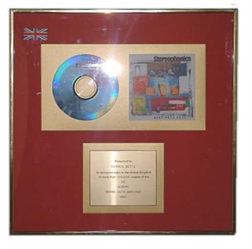 Stereophonics Word Gets Around award disc UK OPHAWWO286396