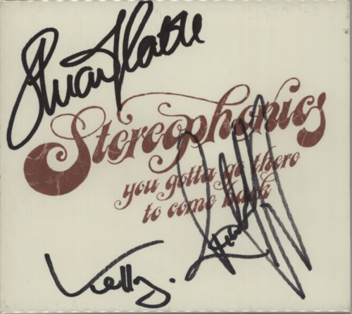Stereophonics You Gotta Go There To Come Back - Autographed CD album (CDLP) UK OPHCDYO586815