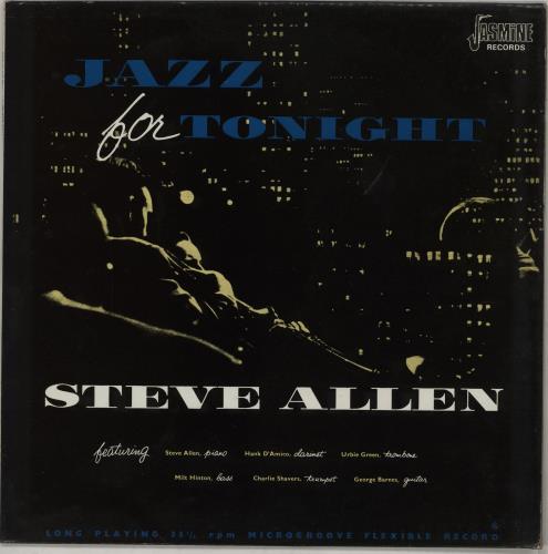 Steve Allen (Jazz) Jazz For Tonight vinyl LP album (LP record) UK XT8LPJA749940