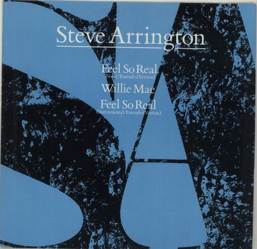 Steve Arrington Feel So Real 12" vinyl single (12 inch record / Maxi-single) UK SRR12FE192740