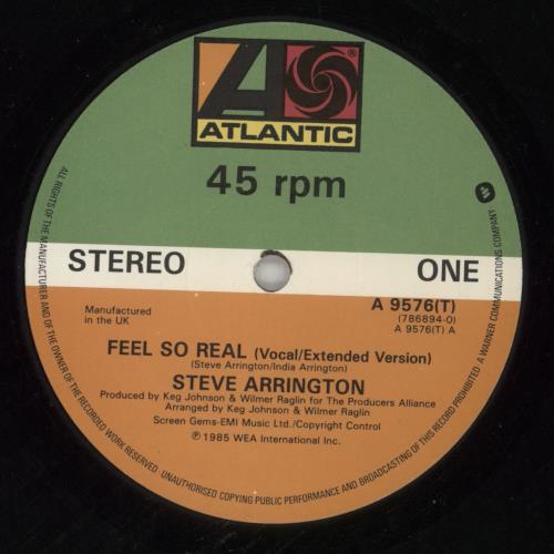Steve Arrington Feel So Real 12" vinyl single (12 inch record / Maxi-single) UK SRR12FE192740