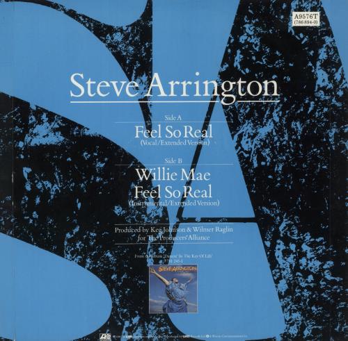 Steve Arrington Feel So Real 12" vinyl single (12 inch record / Maxi-single) UK SRR12FE192740
