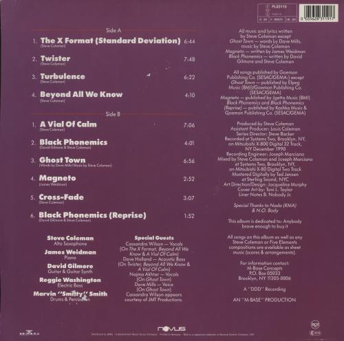 Steve Coleman Black Science vinyl LP album (LP record) German 529LPBL882909