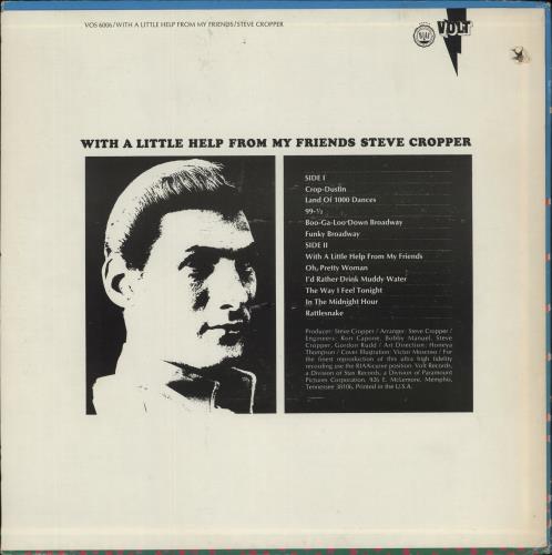 Steve Cropper With A Little Help From My Friends - EX vinyl LP album (LP record) US SC2LPWI865678