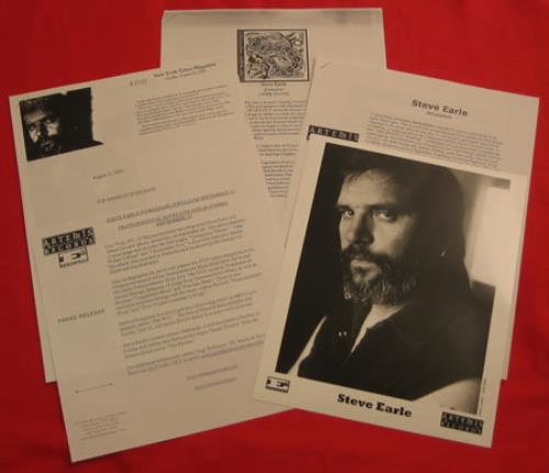 Steve Earle Jerusalem media press pack US EALPPJE223019