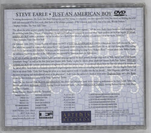 Steve Earle Just An American Boy DVD US EALDDJU522805