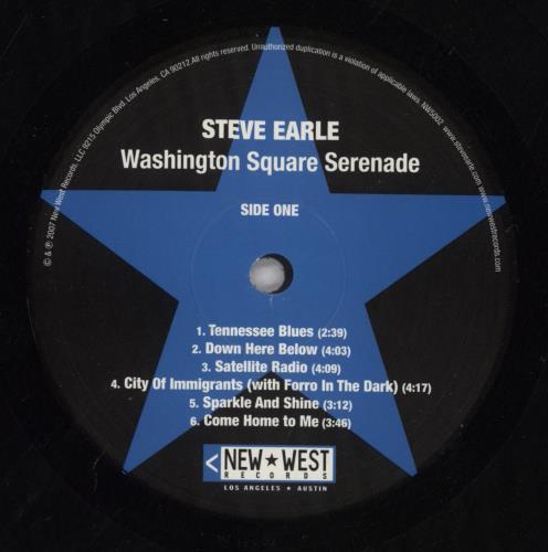 Steve Earle Washington Square Serenade vinyl LP album (LP record) UK EALLPWA414997