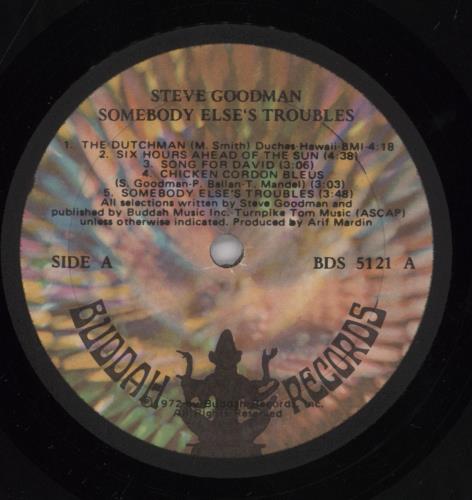 Steve Goodman Somebody Else's Troubles vinyl LP album (LP record) US S5ELPSO834706