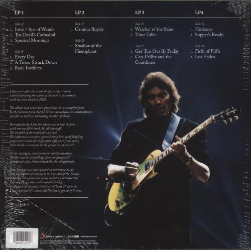 Steve Hackett Foxtrot At Fifty + Hackett Highlights: Live In Brighton - Red Vinyl - Autographed 4-LP vinyl album record set UK SVE4LFO879506