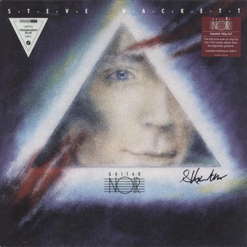 Steve Hackett Guitar Noir - Blue Vinyl - Autographed 2-LP vinyl record set (Double LP Album) UK SVE2LGU861490