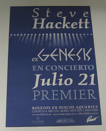 Steve Hackett Mexico City Concert poster Mexican SVEPOME369286