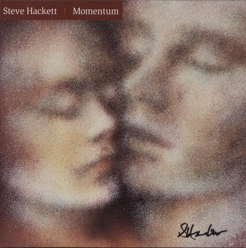 Steve Hackett Momentum - 180 Gram Orange Vinyl - Autographed vinyl LP album (LP record) UK SVELPMO879435
