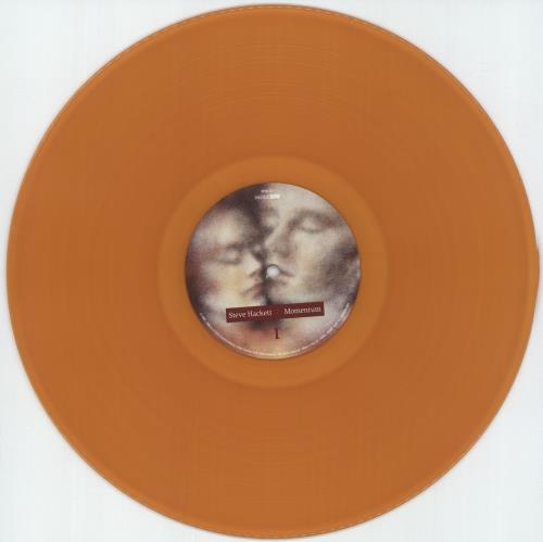 Steve Hackett Momentum - 180 Gram Orange Vinyl - Autographed vinyl LP album (LP record) UK SVELPMO879435