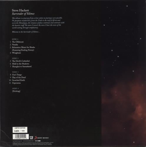 Steve Hackett Surrender Of Silence - 180 Gram Red & Black Vinyl + CD - Autographed 2-LP vinyl record set (Double LP Album) UK SVE2LSU879424