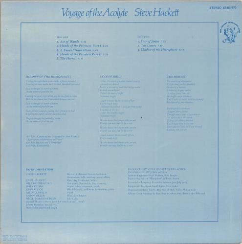 Steve Hackett Voyage Of The Acolyte vinyl LP album (LP record) Spanish SVELPVO694226