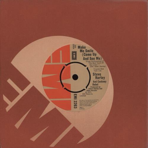 Steve Harley & Cockney Rebel Make Me Smile (Come Up And See Me) 7" vinyl single (7 inch record / 45) UK SHY07MA334541