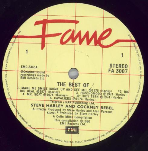 Steve Harley & Cockney Rebel The Best Of - stickered shrink vinyl LP album (LP record) UK SHYLPTH827855