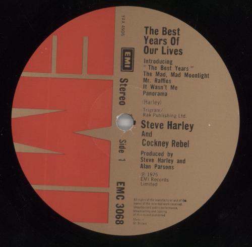 Steve Harley & Cockney Rebel The Best Years Of Our Lives vinyl LP album (LP record) UK SHYLPTH171384