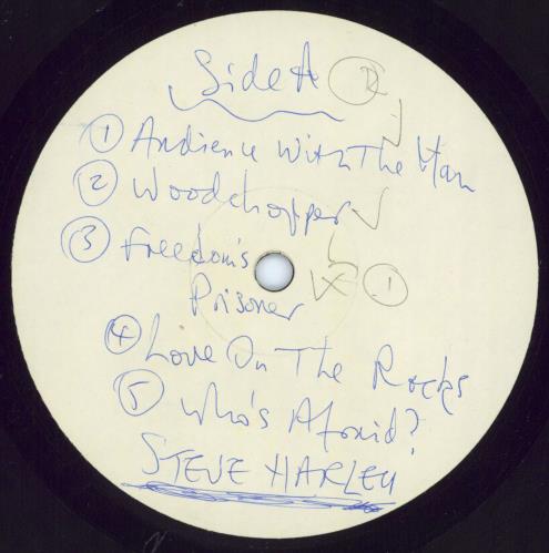 Steve Harley & Cockney Rebel The Candidate - Test Pressing vinyl LP album (LP record) UK SHYLPTH799558