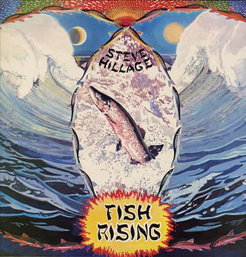 Steve Hillage Fish Rising - Green label + Lyric Insert vinyl LP album (LP record) UK LLGLPFI147683