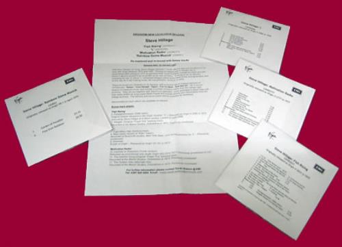 Steve Hillage Set Of 4 Remastered CD-R Acetates CD-R acetate UK LLGCRSE388144