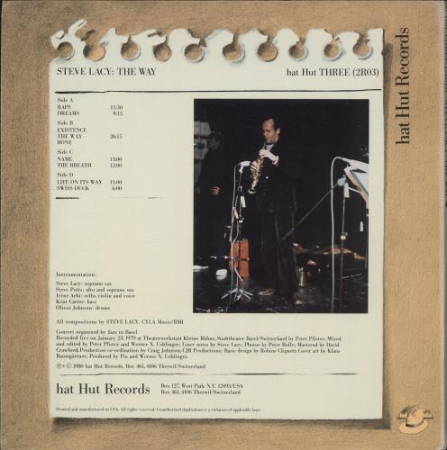 Steve Lacy The Way 2-LP vinyl record set (Double LP Album) US LCY2LTH704959