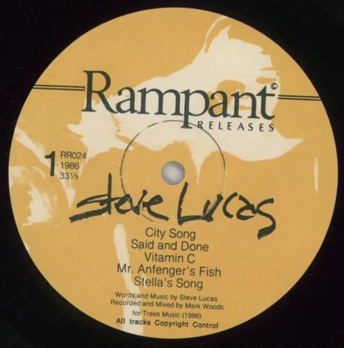 Steve Lucas Double Cross vinyl LP album (LP record) Australian 87GLPDO860764