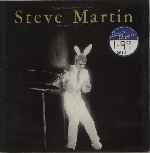 Steve Martin A Wild And Crazy Guy + Insert - EX vinyl LP album (LP record) UK SM3LPAW880349