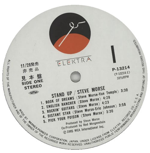 Steve Morse Band Stand Up vinyl LP album (LP record) Japanese SMSLPST194199