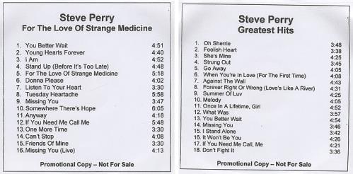 Steve Perry (Journey) 2006 Remaster Series CD-R acetate US PRYCRRE379108