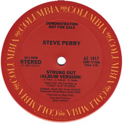 Steve Perry (Journey) Strung Out 12" vinyl single (12 inch record / Maxi-single) US PRY12ST141210