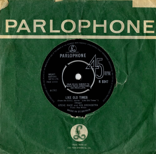 Steve Race Like Old Times 7" vinyl single (7 inch record / 45) UK 9SR07LI558409