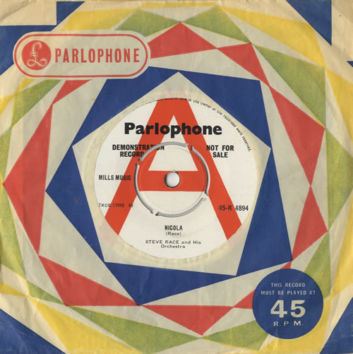 Steve Race Nicola 7" vinyl single (7 inch record / 45) UK 9SR07NI469387