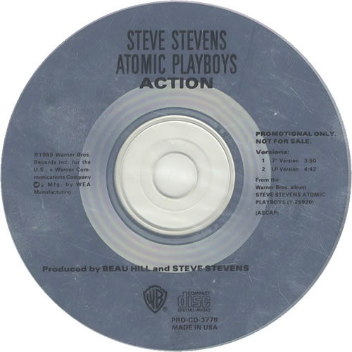 Steve Stevens Action CD single (CD5 / 5") US VSSC5AC512698