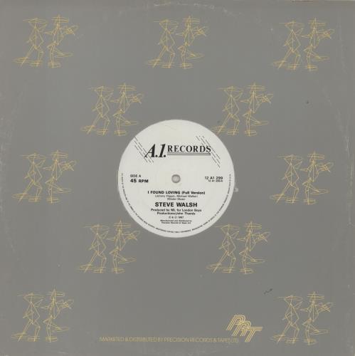 Steve Walsh I Found Lovin' 12" vinyl single (12 inch record / Maxi-single) UK UVE12IF760751