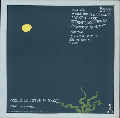 Steve Winwood Arc Of A Diver vinyl LP album (LP record) German WWDLPAR707477