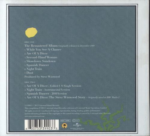 Steve Winwood Arc Of A Diver 2 CD album set (Double CD) UK WWD2CAR826014