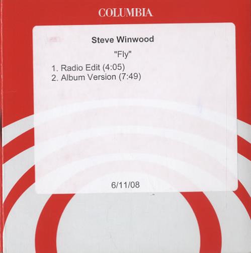 Steve Winwood Fly CD-R acetate US WWDCRFL449858