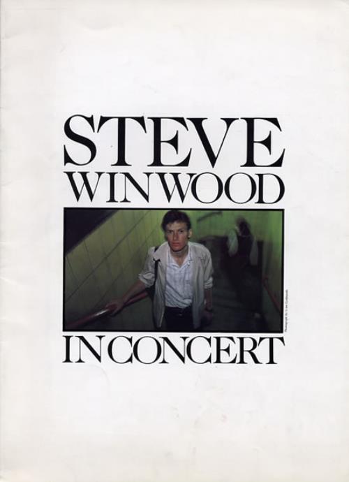 Steve Winwood In Concert tour programme UK WWDTRIN345327