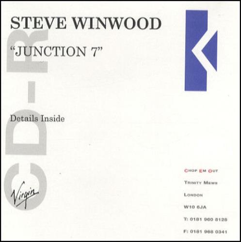 Steve Winwood Junction 7 CD-R acetate US WWDCRJU85541