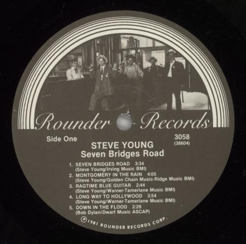 Steve Young Seven Bridges Road vinyl LP album (LP record) US SVYLPSE880203